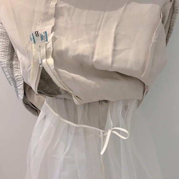 Vintage Rappi Couture The May Co Silver Lamé 60s Gown - Picture 12 of 16